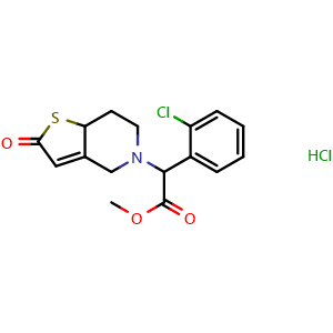 Chemical structure of (±)-2-Oxo clopidogrel (hydrochloride) , CAS 1219432-42-4, AChemBlock AD292247