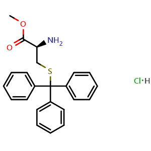 Chemical structure of H-Cys(Trt)-OMe.HCl , CAS 62675-68-7, AChemBlock AD292248