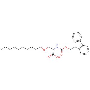 Chemical structure of Fmoc-Ser(decyl)-OH , CAS 1013997-63-1, AChemBlock AD292288