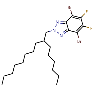 Chemical structure of BTZ2F610-2Br , CAS 1563332-28-4, AChemBlock AD292297