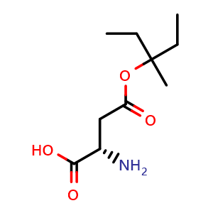 Chemical structure of H-Asp(OMPe)-OH , CAS 714971-32-1, AChemBlock AD292314