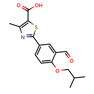Chemical structure of Febuxostat impurity 8 , CAS 144060-62-8, AChemBlock AD292332