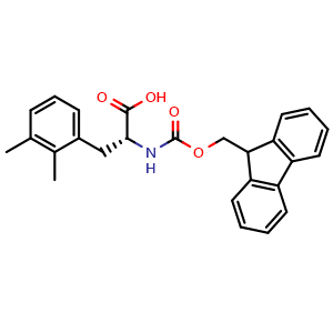 Chemical structure of Fmoc-D-2,3-dimethylphe , CAS 1270290-64-6, AChemBlock AD292335