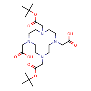 Chemical structure of DOTA-bis(tert-butyl)ester , CAS 913542-71-9, AChemBlock AD292351