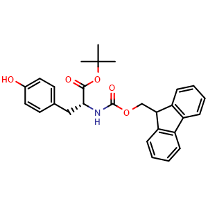 Chemical structure of Fmoc-D-Tyr-OtBu , CAS 1253184-83-6, AChemBlock AD292353