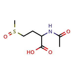 Chemical structure of Ac-DL-Met(O)-OH , CAS 3054-51-1, AChemBlock AD292355