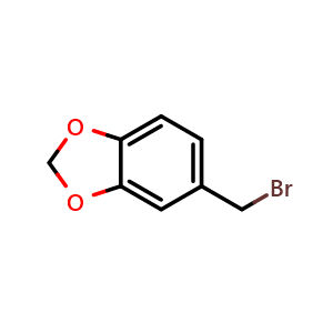Chemical structure of 5-(Bromomethyl)benzo[d][1,3]dioxole , CAS 2606-51-1, AChemBlock AD292361