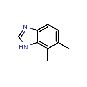 Chemical structure of 6,7-Dimethyl-1H-benzo[d]imidazole , CAS 69557-55-7, AChemBlock AD292386