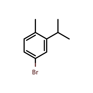 Chemical structure of 4-Bromo-2-isopropyl-1-methylbenzene , CAS 4534-08-1, AChemBlock AD292434