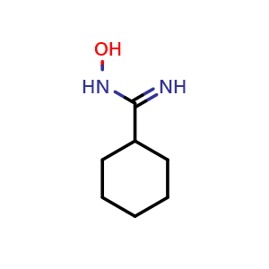 Chemical structure of N-Hydroxycyclohexanecarboximidamide , CAS 633313-98-1, AChemBlock AD292435