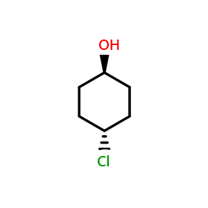 Chemical structure of trans-4-Chlorocyclohexanol , CAS 29538-77-0, AChemBlock AD292440