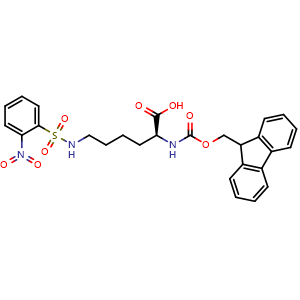 Chemical structure of Fmoc-Lys(o-Ns)-OH , CAS 359780-63-5, AChemBlock AD292455