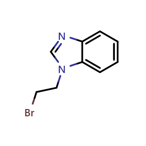Chemical structure of 1-(2-Bromoethyl)-1H-benzo[d]imidazole , CAS 90326-34-4, AChemBlock AD292481