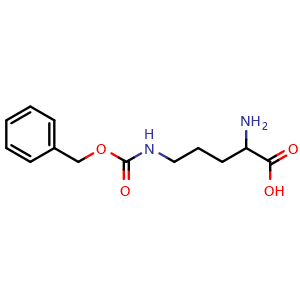 Chemical structure of H-DL-Orn(Z)-OH , CAS 70671-51-1, AChemBlock AD292484