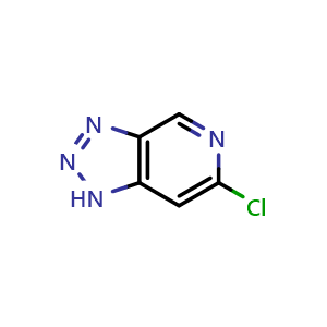 Chemical structure of 6-Chloro-1H-[1,2,3]triazolo[4,5-c]pyridine , CAS 120641-09-0, AChemBlock AD292500