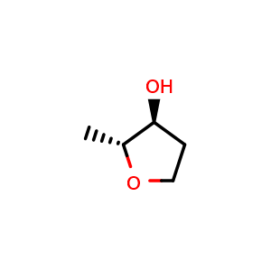 Chemical structure of trans-2-Methyltetrahydrofuran-3-ol , CAS 20086-88-8, AChemBlock AD292509