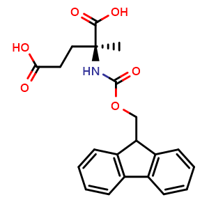 Chemical structure of Fmoc-alpha-Me-Glu-OH , CAS 1283766-44-8, AChemBlock AD292512