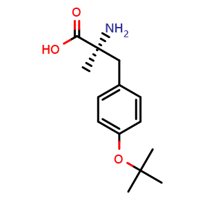 Chemical structure of H-alpha-Me-Tyr(tBu)-OH , CAS 1242832-62-7, AChemBlock AD292514