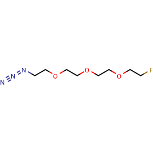Chemical structure of Azido-PEG3-flouride , CAS 1233816-91-5, AChemBlock AD292518