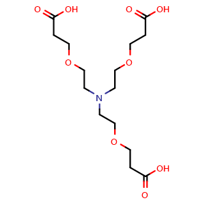 Chemical structure of Tri-(PEG1-C2-acid) , CAS 1381861-95-5, AChemBlock AD292519