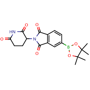 Chemical structure of Thalidomide-pinacolborane , CAS 2229725-98-6, AChemBlock AD292521