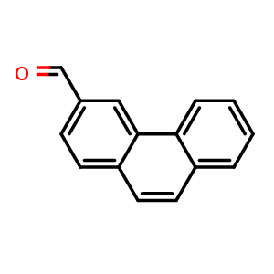Chemical structure of phenanthrene-3-carbaldehyde , CAS 7466-50-4, AChemBlock AD292603