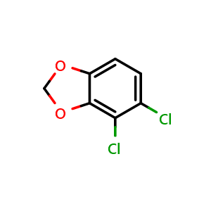 Chemical structure of 4,5-dichlorobenzo[d][1,3]dioxole , CAS 2921729-28-2, AChemBlock AD292605