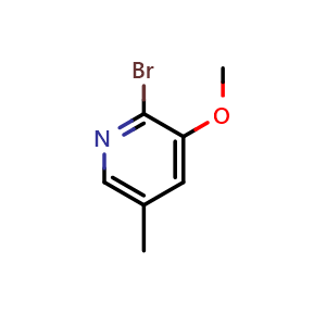 Chemical structure of 2-bromo-3-methoxy-5-methylpyridine , CAS 1227572-86-2, AChemBlock AD292626