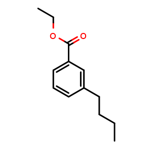 Chemical structure of ethyl 3-butylbenzoate , CAS 1313217-89-8, AChemBlock AD292664