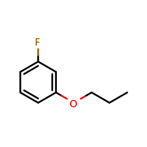 Chemical structure of 1-Fluoro-3-propoxybenzene , CAS 203115-92-8, AChemBlock AD292704