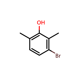 Chemical structure of 3-bromo-2,6-dimethylphenol , CAS 74571-82-7, AChemBlock AD292746