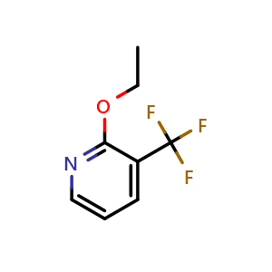 Chemical structure of 2-Ethoxy-3-trifluoromethylpyridine , CAS 849934-82-3, AChemBlock AD292771