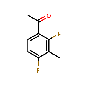 Chemical structure of 1-(2,4-difluoro-3-methylphenyl)ethanone , CAS 112857-80-4, AChemBlock AD292833