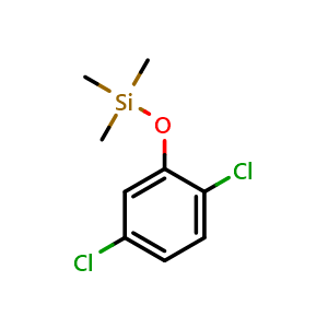 Chemical structure of (2,5-Dichlorophenoxy)trimethylsilane , CAS 67947-15-3, AChemBlock AD292870