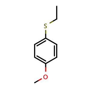 Chemical structure of ethyl(4-methoxyphenyl)sulfane , CAS 7205-58-5, AChemBlock AD292886
