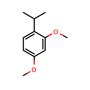 Chemical structure of 1-isopropyl-2,4-dimethoxybenzene , CAS 7051-14-1, AChemBlock AD292913