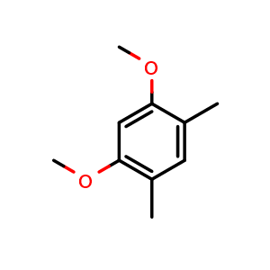 Chemical structure of 1,5-dimethoxy-2,4-dimethylbenzene , CAS 24953-82-0, AChemBlock AD292927