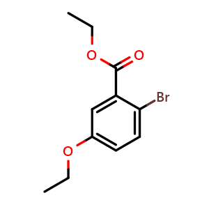 Chemical structure of ethyl 2-bromo-5-ethoxybenzoate , CAS 2921865-71-4, AChemBlock AD292956