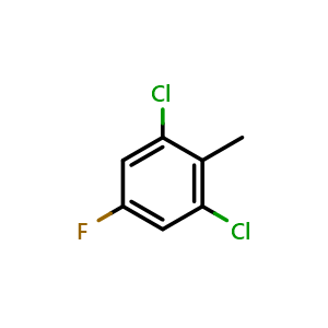 Chemical structure of 1,3-dichloro-5-fluoro-2-methylbenzene , CAS 1806281-21-9, AChemBlock AD292969