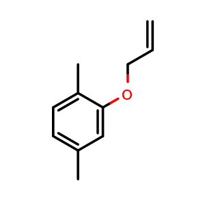 Chemical structure of 2-(allyloxy)-1,4-dimethylbenzene , CAS 3727-20-6, AChemBlock AD293035