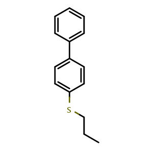 Chemical structure of 4-(Propylthio)-1,1'-biphenyl , CAS 1869045-03-3, AChemBlock AD293181