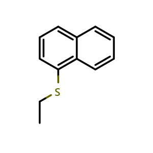 Chemical structure of 1-(Ethylthio)naphthalene , CAS 17539-31-0, AChemBlock AD293215