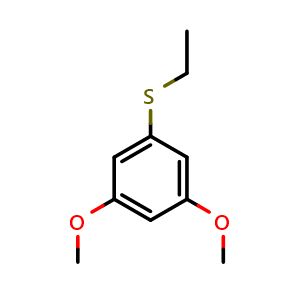 Chemical structure of 1-(Ethylthio)-3,5-dimethoxybenzene , CAS 849919-94-4, AChemBlock AD293238
