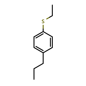 Chemical structure of 1-(Ethylthio)-4-propylbenzene , CAS 1314939-78-0, AChemBlock AD293265