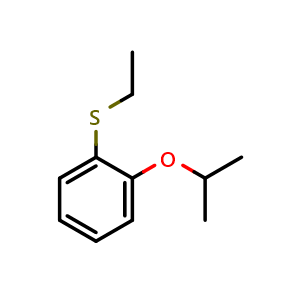 Chemical structure of 1-(Ethylthio)-2-(1-methylethoxy)benzene , CAS 1314900-71-4, AChemBlock AD293272