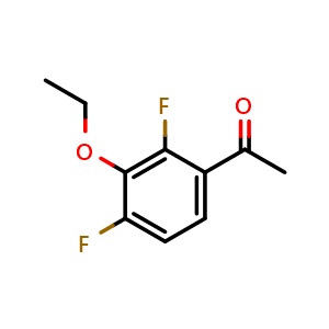 Chemical structure of 2,4-Difluoro-3-ethoxy acetophenone , CAS 1017778-40-3, AChemBlock AD293417