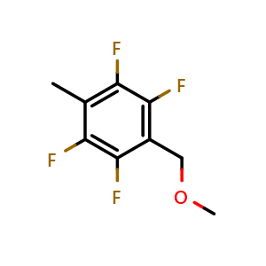 Chemical structure of 1,2,4,5-Tetrafluoro-3-(methoxymethyl)-6-methylbenzene , CAS 942435-98-5, AChemBlock AD293421
