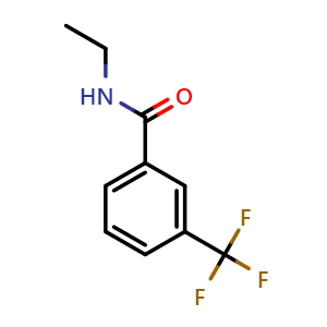 Chemical structure of N-Ethyl-3-(trifluoromethyl)benzamide , CAS 97010-05-4, AChemBlock AD293544