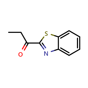 Chemical structure of 1-(2-Benzothiazolyl)-1-propanone , CAS 41881-82-7, AChemBlock AD293556