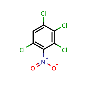 Chemical structure of 1,2,3,5-tetrachloro-4-nitrobenzene , CAS 3714-62-3, AChemBlock AD293629